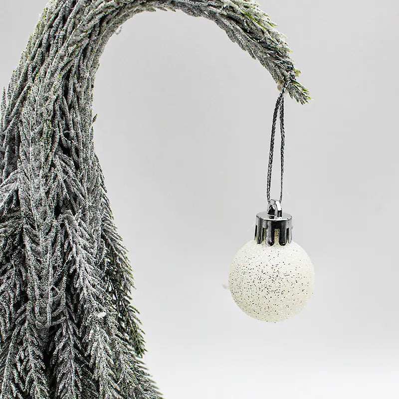 Realistic PE Christmas Tree with Frosted Ornaments