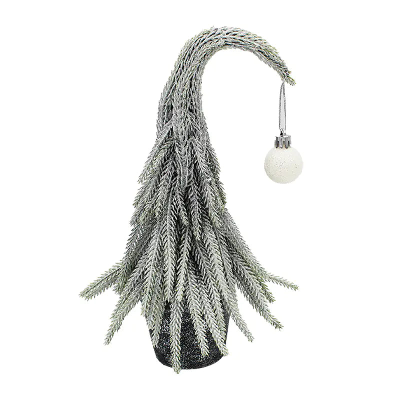 Realistic PE Christmas Tree with Frosted Ornaments