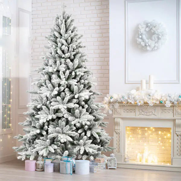Flocked Winter Wonderland Christmas Tree