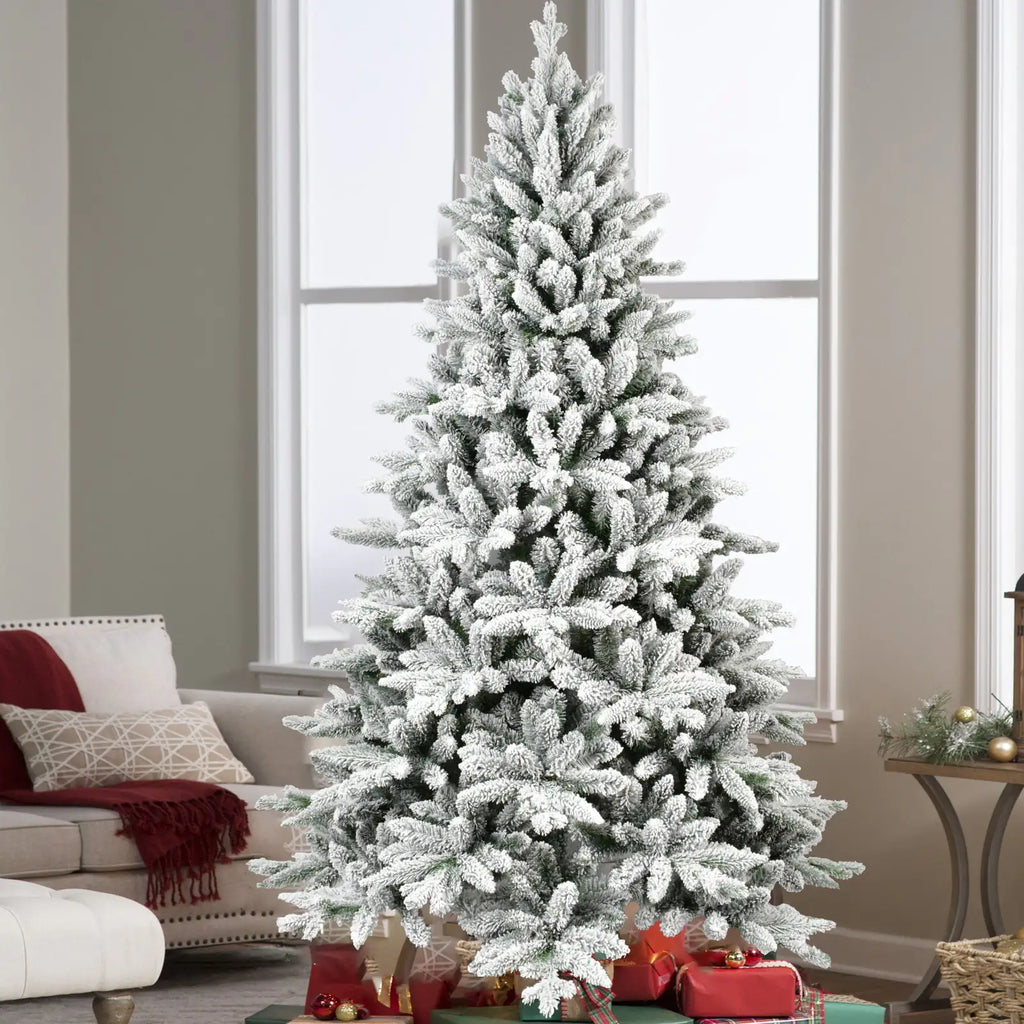 Flocked Winter Wonderland Christmas Tree